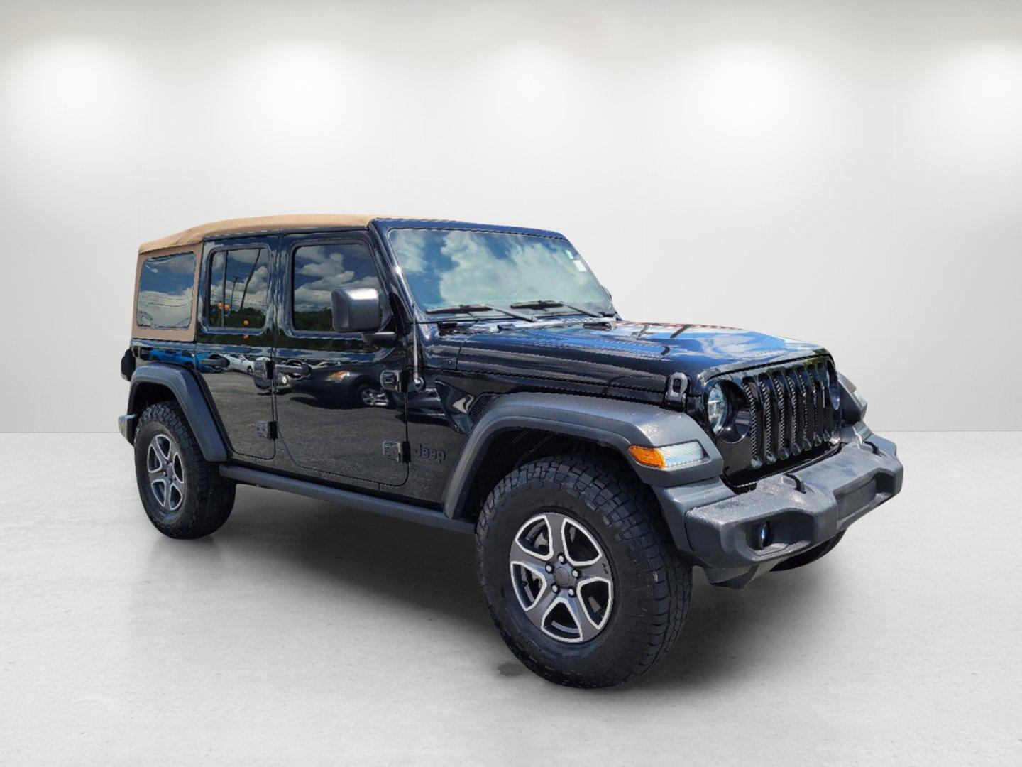 2020 Black Clearcoat /Heritage Tan/Black Jeep Wrangler Unlimited Black and Tan (1C4HJXDG9LW) with an Regular Unleaded V-6 3.6 L/220 engine, 8-Speed Automatic w/OD transmission, located at 804 22nd Ave, Phenix City, AL, 36870, (334) 297-1860, 32.484749, -85.024475 - 2020 Jeep Wrangler Unlimited Black and Tan - Photo#2