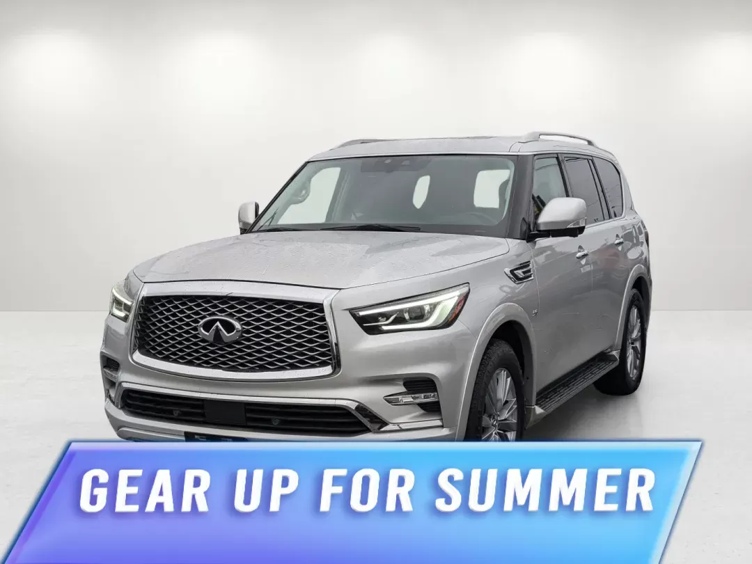 2019 /Graphite Infiniti QX80 LUXE (JN8AZ2NE9K9) with an Premium Unleaded V-8 5.6 L/339 engine, 7-Speed Automatic w/OD transmission, located at 3959 U.S. 80 W, Phenix City, AL, 36870, (334) 297-4885, 32.469296, -85.135185 - 2019 Infiniti QX80 LUXE - Photo#0