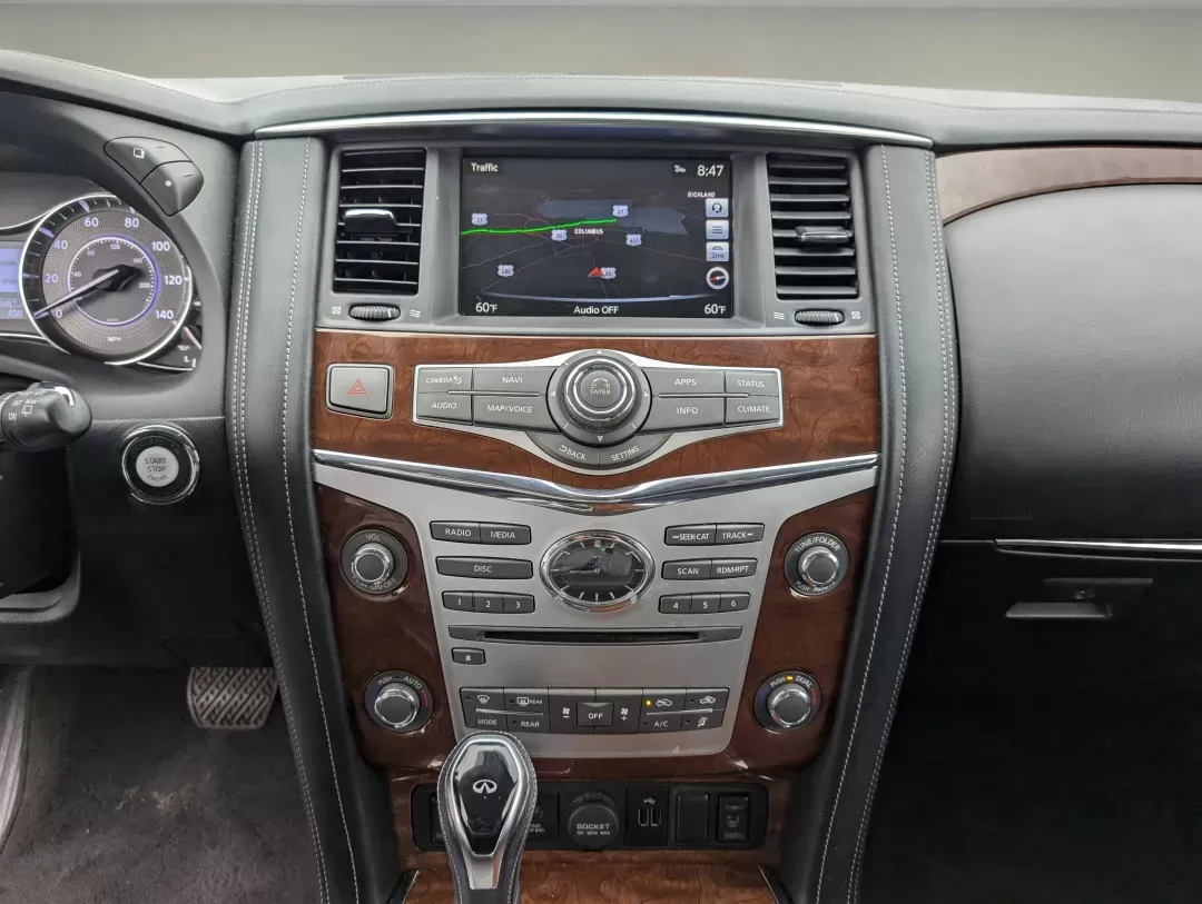 2019 /Graphite Infiniti QX80 LUXE (JN8AZ2NE9K9) with an Premium Unleaded V-8 5.6 L/339 engine, 7-Speed Automatic w/OD transmission, located at 3959 U.S. 80 W, Phenix City, AL, 36870, (334) 297-4885, 32.469296, -85.135185 - 2019 Infiniti QX80 LUXE - Photo#16