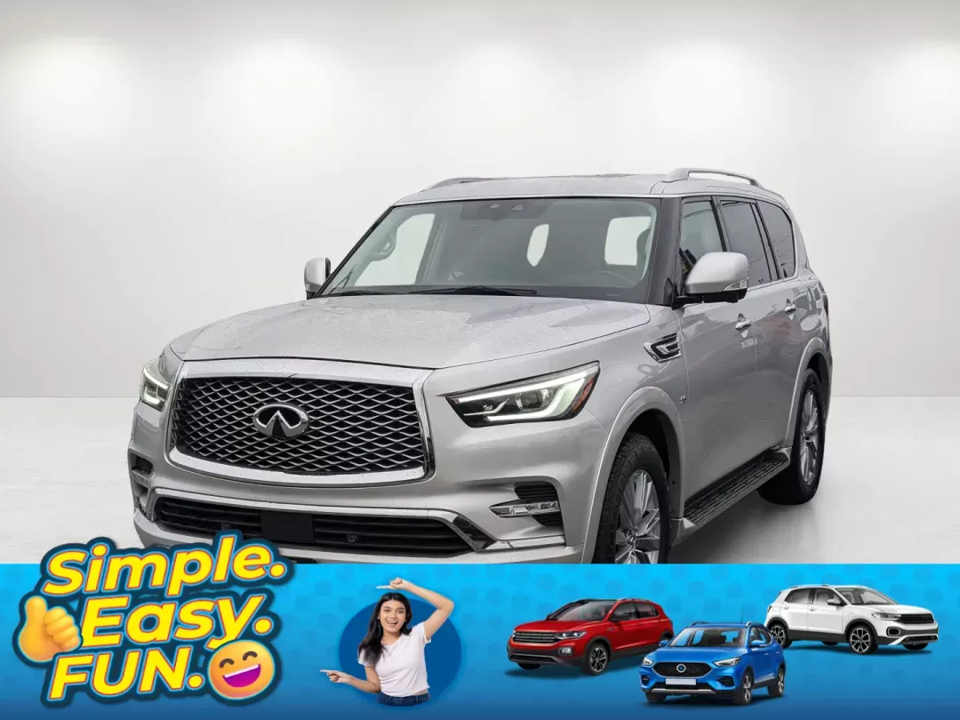 2019 /Graphite Infiniti QX80 LUXE (JN8AZ2NE9K9) with an Premium Unleaded V-8 5.6 L/339 engine, 7-Speed Automatic w/OD transmission, located at 3959 U.S. 80 W, Phenix City, AL, 36870, (334) 297-4885, 32.469296, -85.135185 - 2019 Infiniti QX80 LUXE - Photo#0