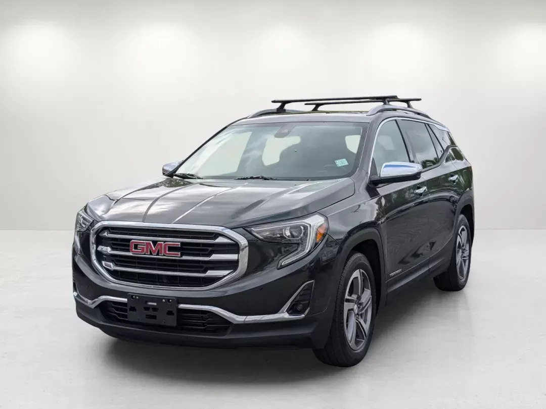 2019 /Medium Ash Gray/Jet Black GMC Terrain SLT (3GKALPEV9KL) with an Turbocharged Gas/E15 I4 1.5L/92 engine, 9-Speed Automatic transmission, located at 7000 Northlake Connector, Columbus, GA, 31904, (706) 987-8085, 32.524975, -84.978134 - 2019 GMC Terrain SLT - Photo#0