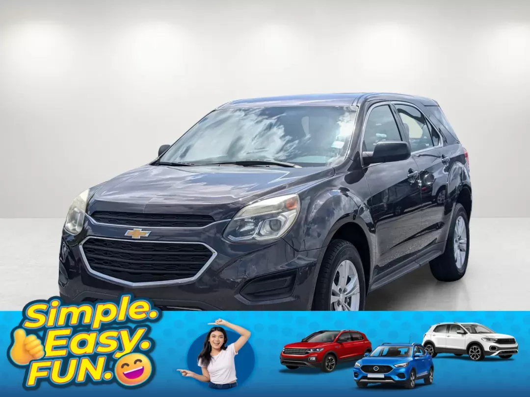 2016 /Jet Black Chevrolet Equinox LS (2GNALBEK9G6) with an Gas I4 2.4/145 engine, 6-Speed Automatic transmission, located at 804 22nd Ave, Phenix City, AL, 36870, (334) 297-1860, 32.484749, -85.024475 - 2016 Chevrolet Equinox LS - Photo#0
