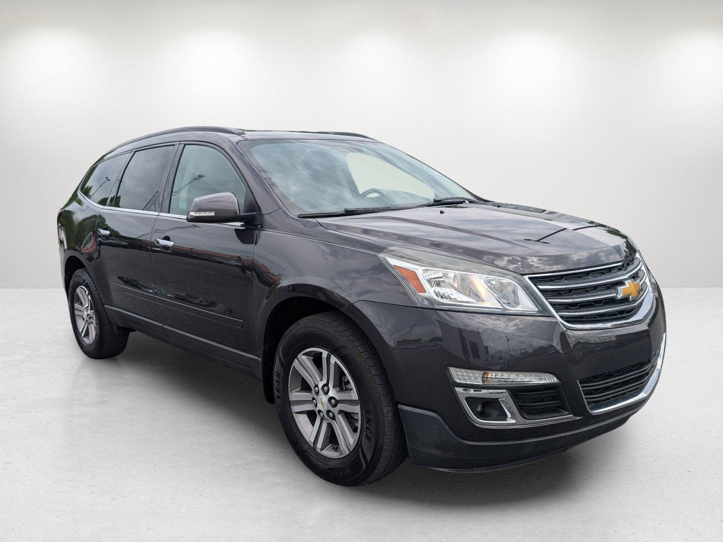 2016 /Ebony Chevrolet Traverse LT (1GNKRGKD7GJ) with an Gas V6 3.6L/217 engine, 6-Speed Automatic transmission, located at 7000 Northlake Connector, Columbus, GA, 31904, (706) 987-8085, 32.524975, -84.978134 - 2016 Chevrolet Traverse LT - Photo#2