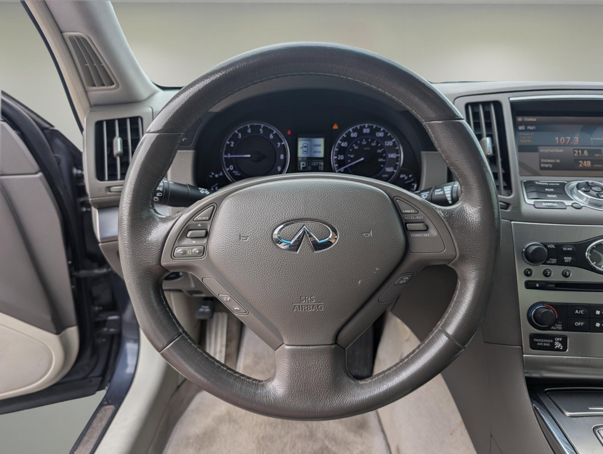 2012 /Stone Infiniti G25 Sedan x (JN1DV6AR8CM) with an Gas V6 2.5L/152 engine, 7-Speed Automatic w/OD transmission, located at 1430 Gateway Drive, Opelika, AL, 36801, (334) 239-0944, 32.637871, -85.409790 - 2012 Infiniti G25 Sedan x - Photo#14