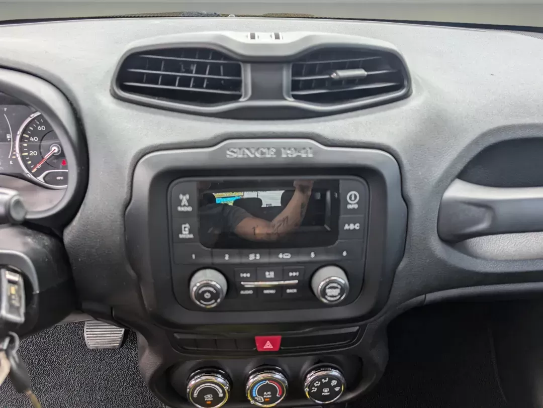 2015 /Black Jeep Renegade Sport (ZACCJBAT1FP) with an Regular Unleaded I-4 2.4 L/144 engine, 9-Speed Automatic w/OD transmission, located at 1430 Gateway Drive, Opelika, AL, 36801, (334) 239-0944, 32.637871, -85.409790 - 2015 Jeep Renegade Sport - Photo#15