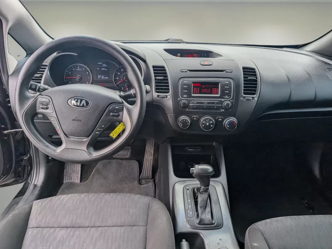 2016 /Black Kia Forte LX (KNAFK4A6XG5) with an Regular Unleaded I-4 1.8 L/110 engine, 6-Speed Automatic w/OD transmission, located at 804 22nd Ave, Phenix City, AL, 36870, (334) 297-1860, 32.484749, -85.024475 - 2016 Kia Forte LX - Photo#9