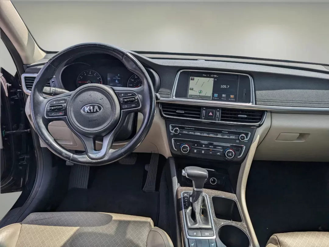 2016 /Beige Kia Optima EX (5XXGU4L33GG) with an Regular Unleaded I-4 2.4 L/144 engine, 6-Speed Automatic w/OD transmission, located at 804 22nd Ave, Phenix City, AL, 36870, (334) 297-1860, 32.484749, -85.024475 - 2016 Kia Optima EX - Photo#11