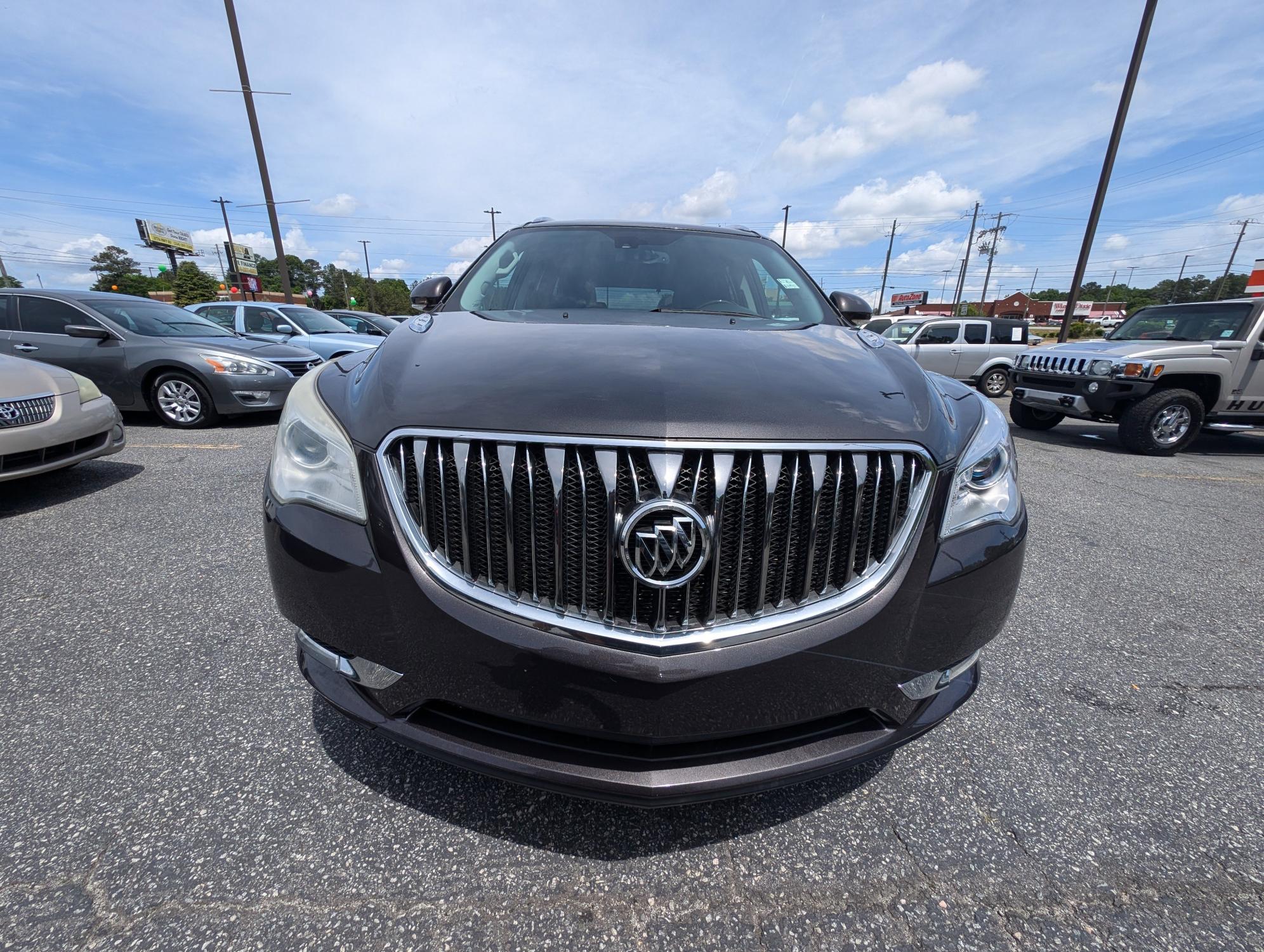 2015 /Ebony Buick Enclave Premium (5GAKRCKD9FJ) with an Gas V6 3.6L/217 engine, 6-Speed Automatic transmission, located at 3959 U.S. 80 W, Phenix City, AL, 36870, (334) 297-4885, 32.469296, -85.135185 - 2015 Buick Enclave Premium - Photo#1