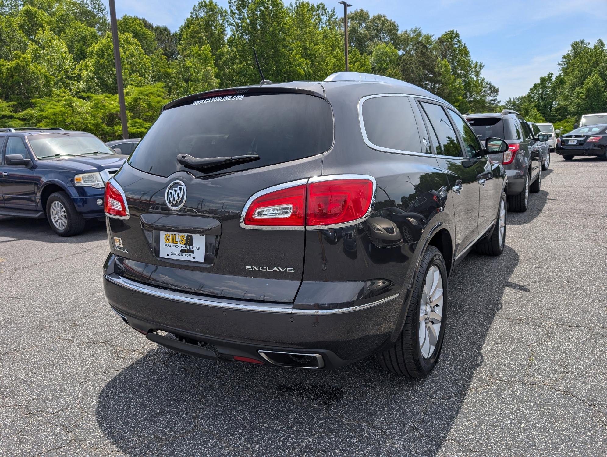 2015 /Ebony Buick Enclave Premium (5GAKRCKD9FJ) with an Gas V6 3.6L/217 engine, 6-Speed Automatic transmission, located at 3959 U.S. 80 W, Phenix City, AL, 36870, (334) 297-4885, 32.469296, -85.135185 - 2015 Buick Enclave Premium - Photo#3