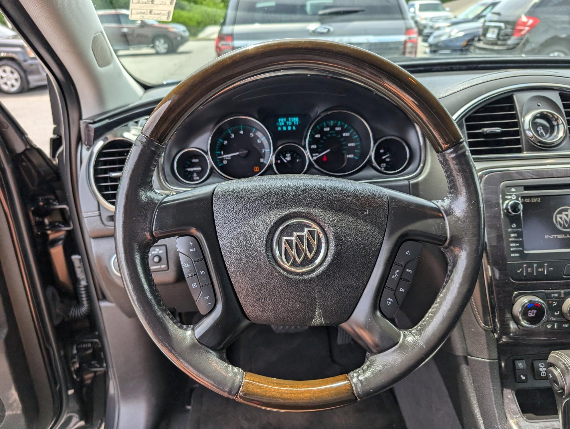 2015 /Ebony Buick Enclave Premium (5GAKRCKD9FJ) with an Gas V6 3.6L/217 engine, 6-Speed Automatic transmission, located at 3959 U.S. 80 W, Phenix City, AL, 36870, (334) 297-4885, 32.469296, -85.135185 - 2015 Buick Enclave Premium - Photo#14