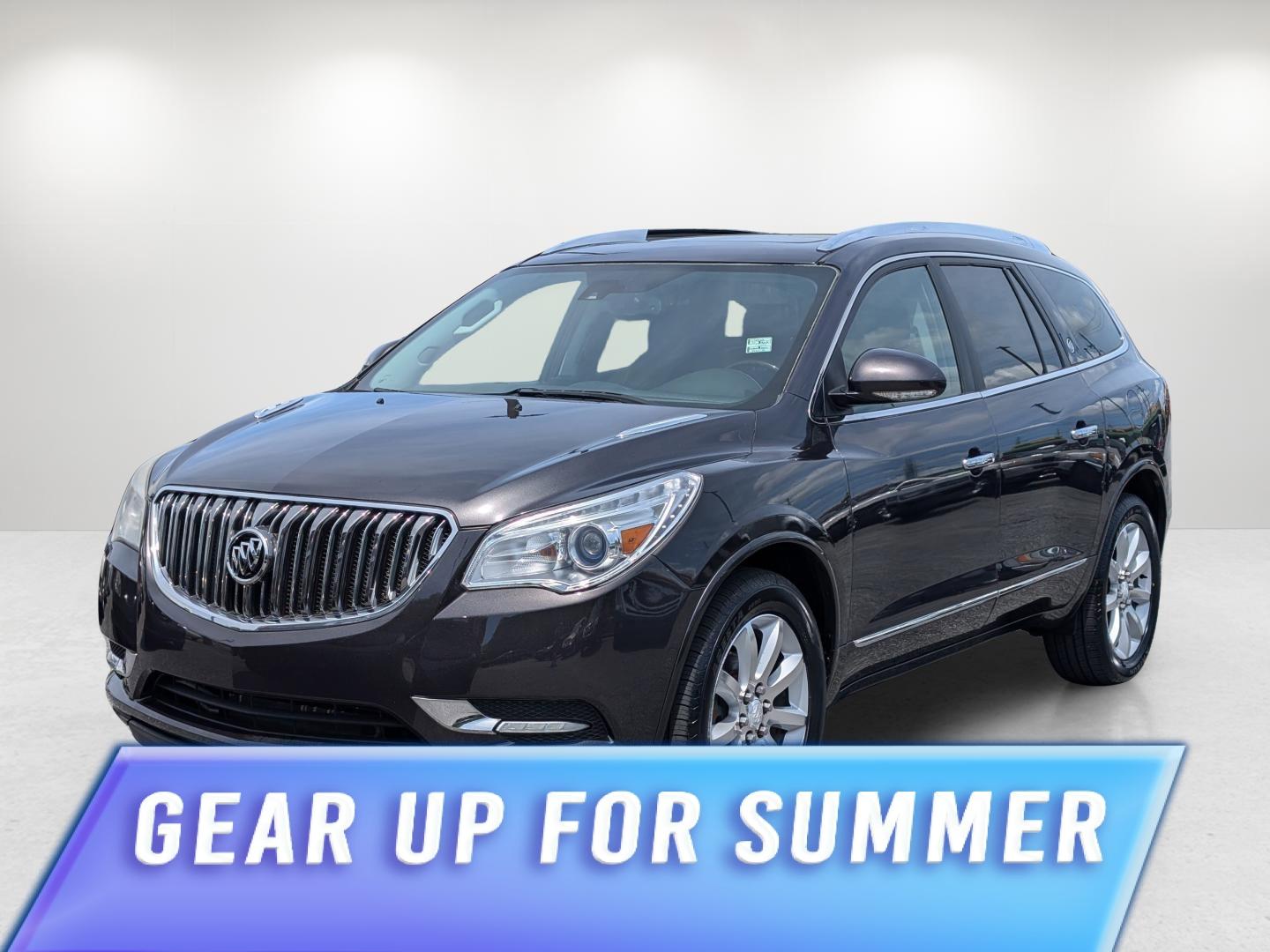2015 /Ebony Buick Enclave Premium (5GAKRCKD9FJ) with an Gas V6 3.6L/217 engine, 6-Speed Automatic transmission, located at 3959 U.S. 80 W, Phenix City, AL, 36870, (334) 297-4885, 32.469296, -85.135185 - 2015 Buick Enclave Premium - Photo#0