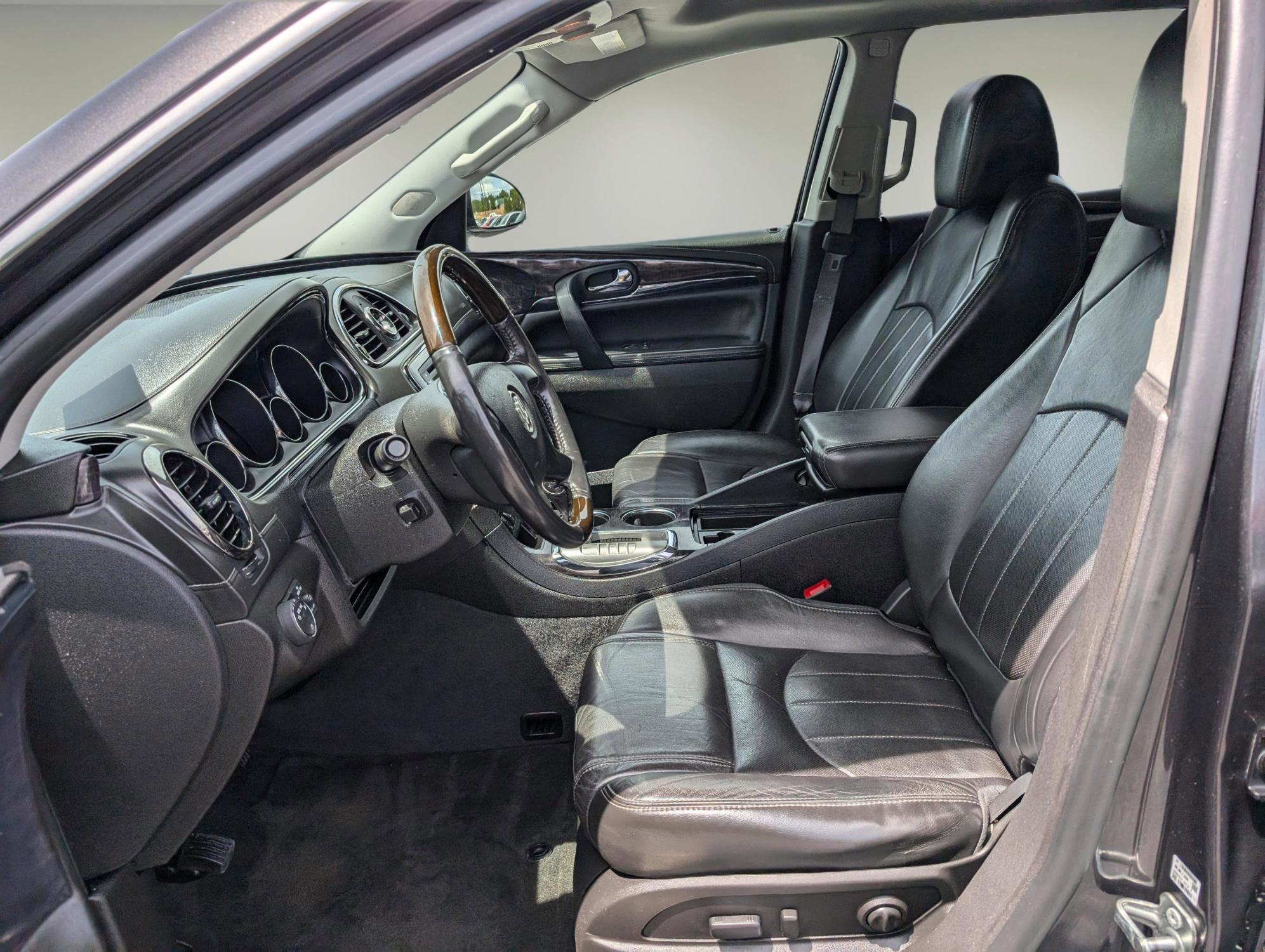 2015 /Ebony Buick Enclave Premium (5GAKRCKD9FJ) with an Gas V6 3.6L/217 engine, 6-Speed Automatic transmission, located at 3959 U.S. 80 W, Phenix City, AL, 36870, (334) 297-4885, 32.469296, -85.135185 - 2015 Buick Enclave Premium - Photo#9