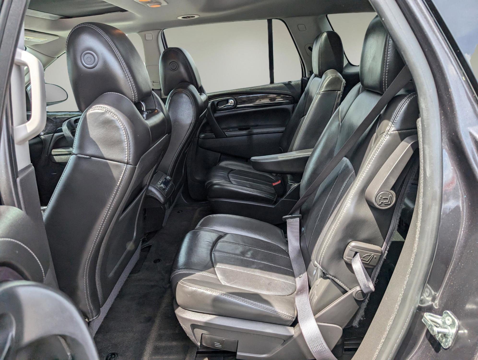 2015 /Ebony Buick Enclave Premium (5GAKRCKD9FJ) with an Gas V6 3.6L/217 engine, 6-Speed Automatic transmission, located at 3959 U.S. 80 W, Phenix City, AL, 36870, (334) 297-4885, 32.469296, -85.135185 - 2015 Buick Enclave Premium - Photo#10