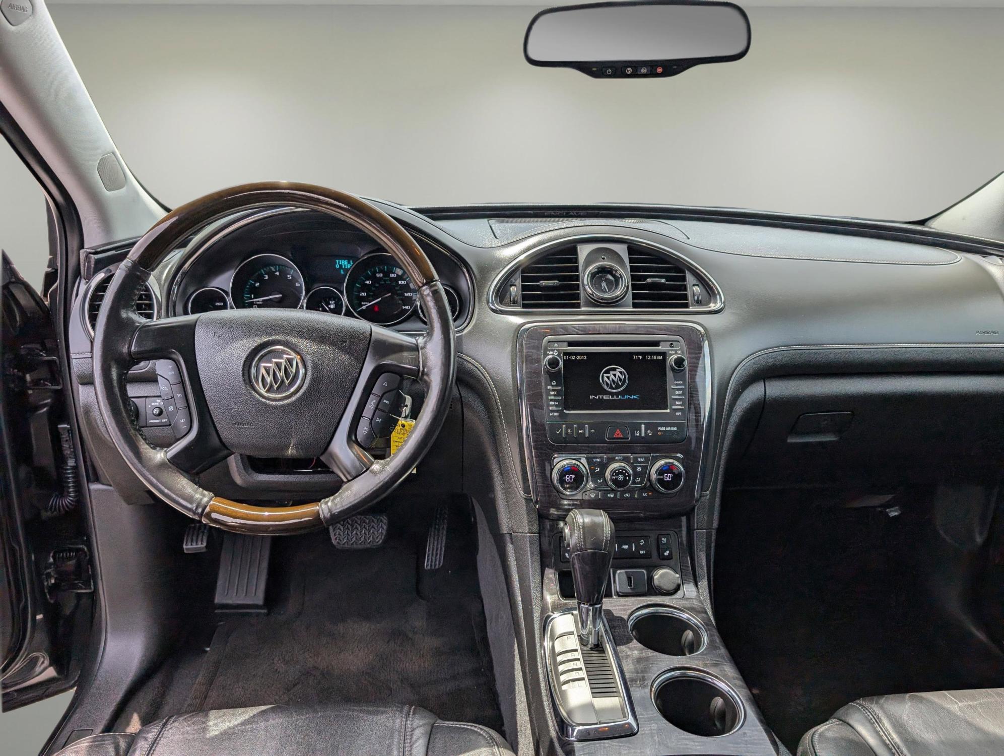 2015 /Ebony Buick Enclave Premium (5GAKRCKD9FJ) with an Gas V6 3.6L/217 engine, 6-Speed Automatic transmission, located at 3959 U.S. 80 W, Phenix City, AL, 36870, (334) 297-4885, 32.469296, -85.135185 - 2015 Buick Enclave Premium - Photo#12