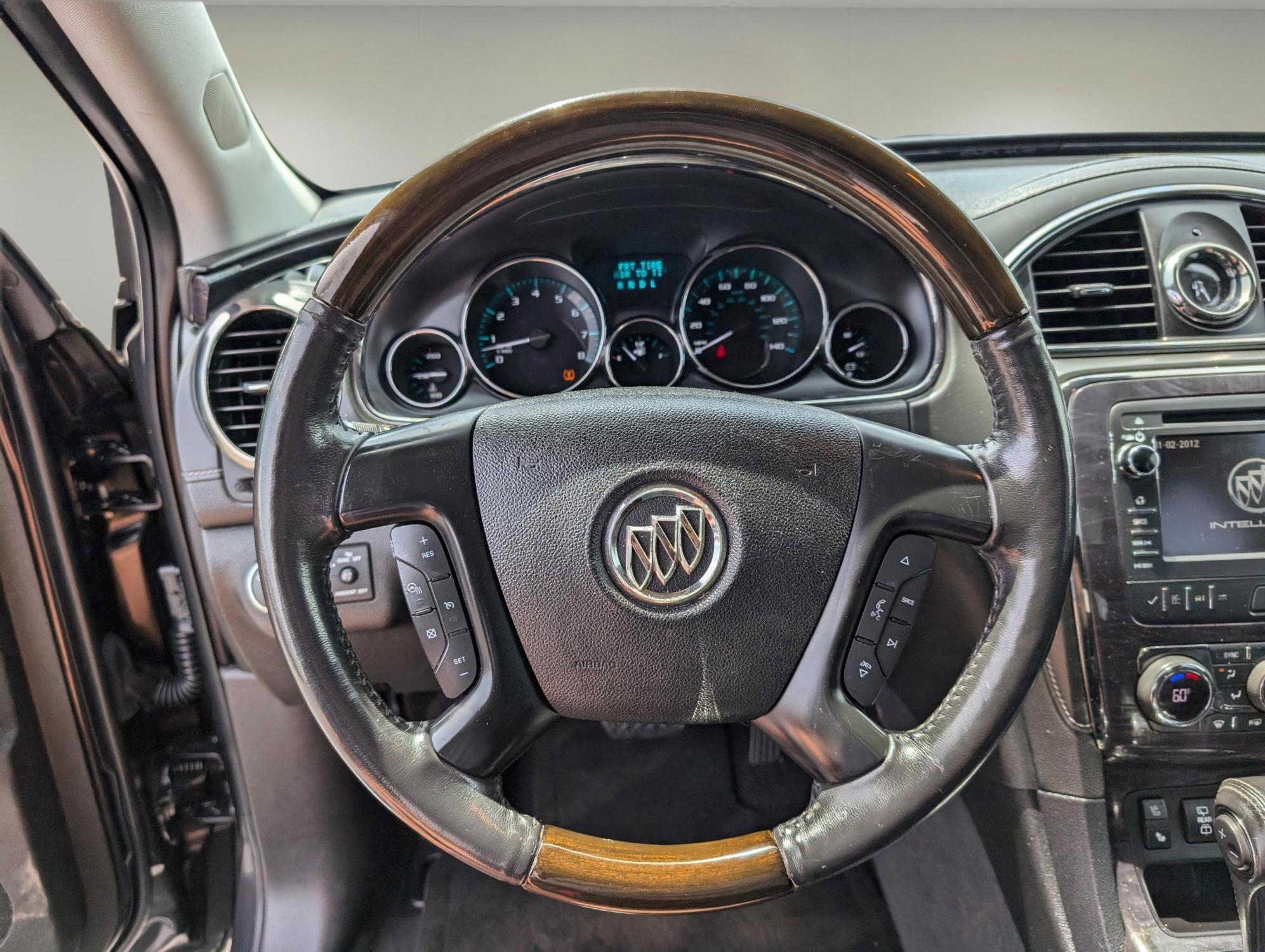 2015 /Ebony Buick Enclave Premium (5GAKRCKD9FJ) with an Gas V6 3.6L/217 engine, 6-Speed Automatic transmission, located at 3959 U.S. 80 W, Phenix City, AL, 36870, (334) 297-4885, 32.469296, -85.135185 - 2015 Buick Enclave Premium - Photo#15