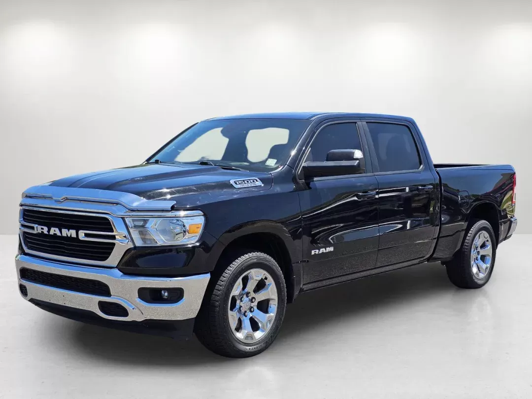 2021 /Black Ram 1500 Big Horn (1C6SRFMT4MN) with an Regular Unleaded V-8 5.7 L/345 engine, 8-Speed Automatic w/OD transmission, located at 521 Old Farm Lane Rd, Prattville, AL, 36066, (334) 325-1505, 32.482460, -86.416367 - 2021 Ram 1500 Big Horn - Photo#1