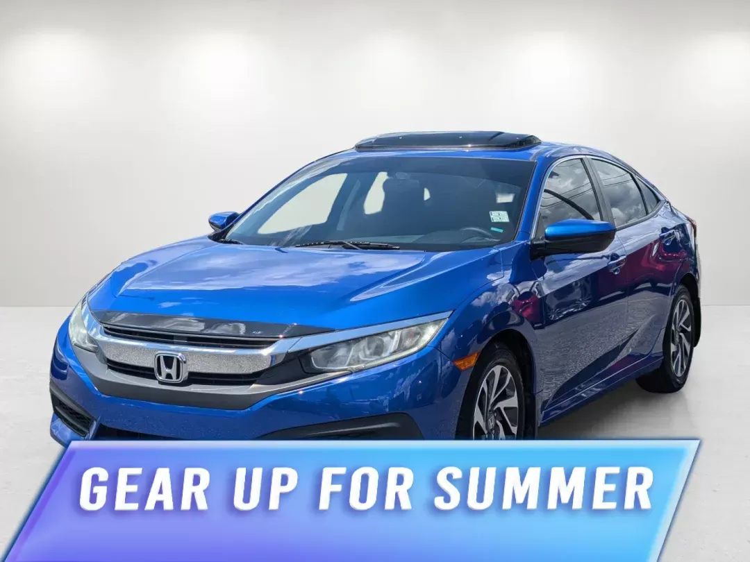 2016 Honda Civic Sedan EX (19XFC2F78GE) with an Regular Unleaded I-4 2.0 L/122 engine, 1-Speed CVT w/OD transmission, located at 1430 Gateway Drive, Opelika, AL, 36801, (334) 239-0944, 32.637871, -85.409790 - 2016 Honda Civic Sedan EX - Photo#0