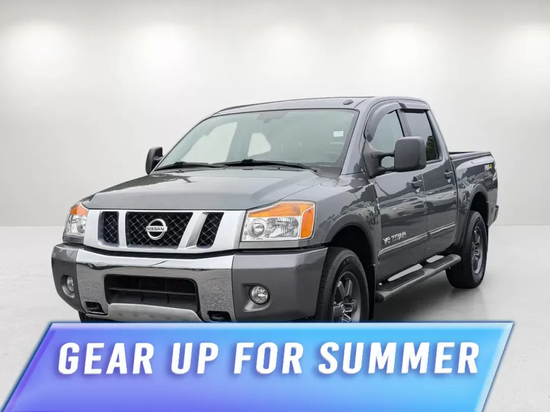 2015 /Charcoal II Nissan Titan PRO-4X (1N6BA0EC8FN) with an Regular Unleaded V-8 5.6 L/339 engine, 5-Speed Automatic w/OD transmission, located at 3959 U.S. 80 W, Phenix City, AL, 36870, (334) 297-4885, 32.469296, -85.135185 - 2015 Nissan Titan PRO-4X - Photo#0