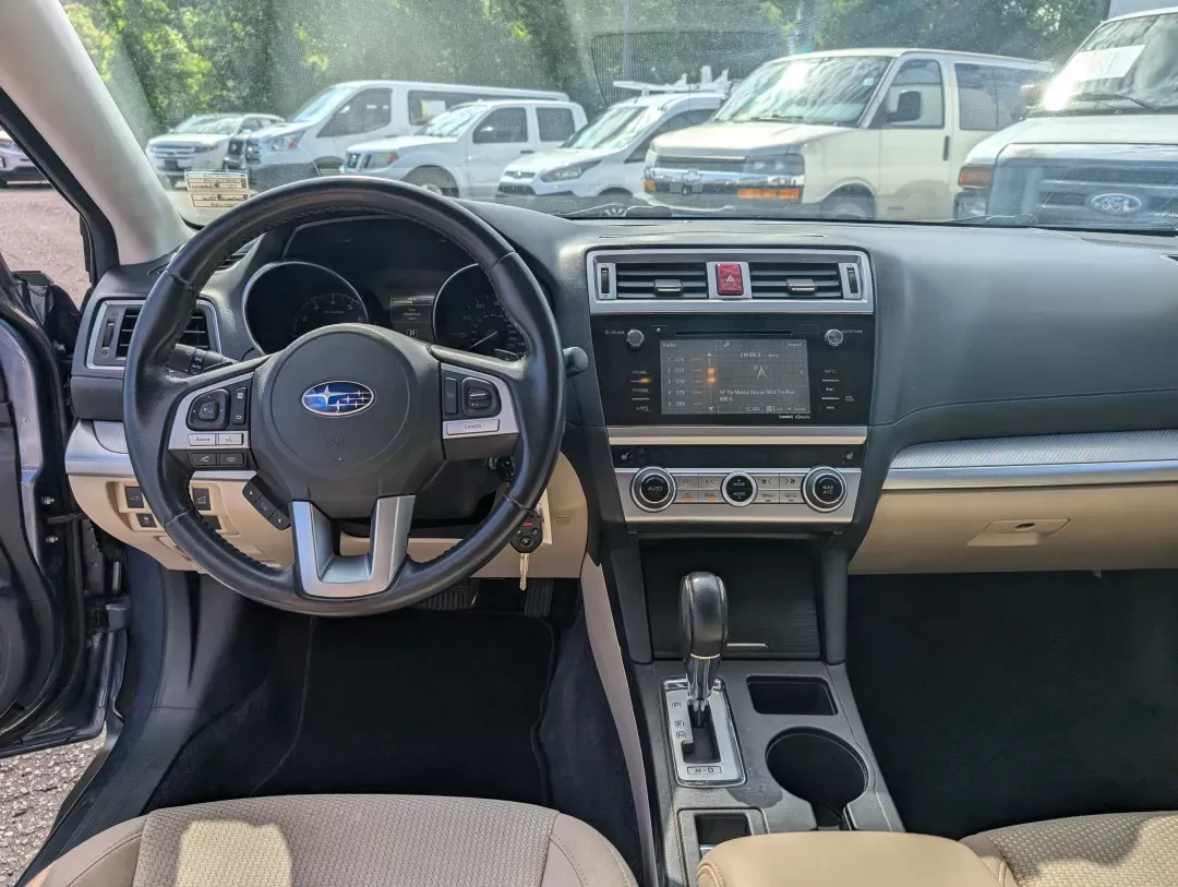 2015 /Warm Ivory Subaru Outback 2.5i Premium (4S4BSBDC1F3) with an Regular Unleaded H-4 2.5 L/152 engine, 6-Speed CVT w/OD transmission, located at 3959 U.S. 80 W, Phenix City, AL, 36870, (334) 297-4885, 32.469296, -85.135185 - 2015 Subaru Outback 2.5i Premium - Photo#11