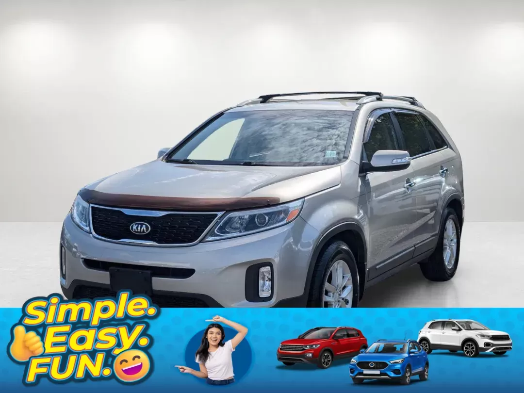 2014 /Beige Kia Sorento LX (5XYKT4A69EG) with an Regular Unleaded I-4 2.4 L/144 engine, 6-Speed Automatic w/OD transmission, located at 804 22nd Ave, Phenix City, AL, 36870, (334) 297-1860, 32.484749, -85.024475 - 2014 Kia Sorento LX - Photo#0