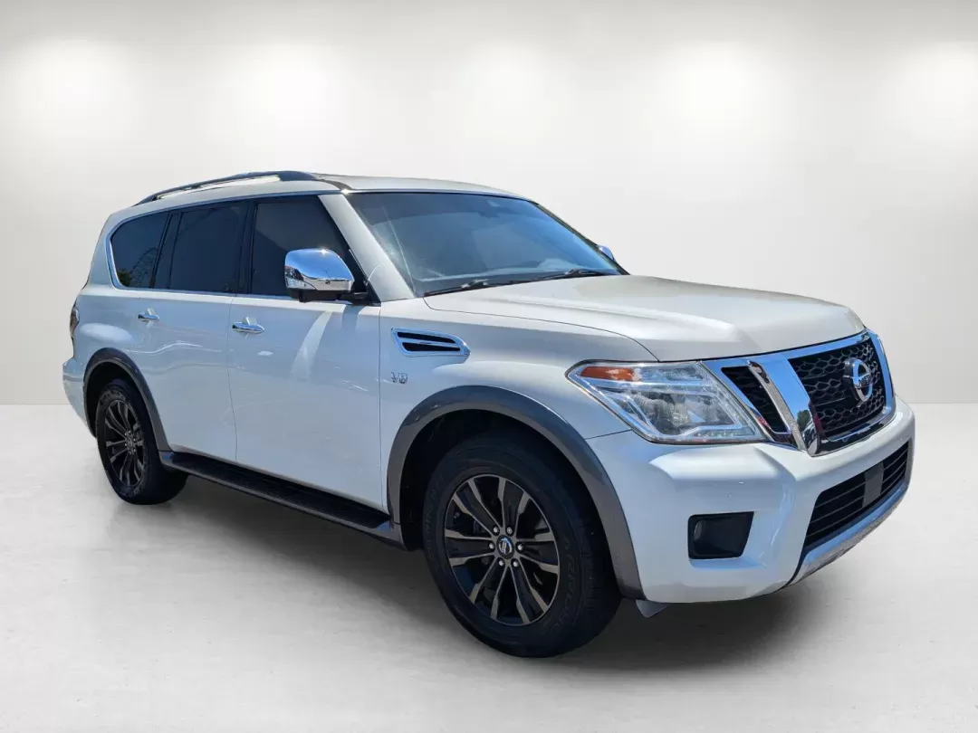 2017 /Almond Nissan Armada Platinum (JN8AY2NF1H9) with an Regular Unleaded V-8 5.6 L/339 engine, 7-Speed Automatic w/OD transmission, located at 3959 U.S. 80 W, Phenix City, AL, 36870, (334) 297-4885, 32.469296, -85.135185 - 2017 Nissan Armada Platinum - Photo#3