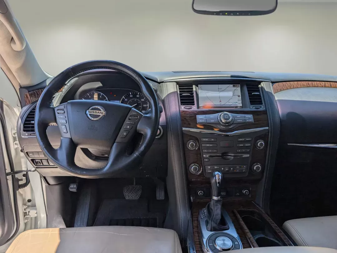 2017 /Almond Nissan Armada Platinum (JN8AY2NF1H9) with an Regular Unleaded V-8 5.6 L/339 engine, 7-Speed Automatic w/OD transmission, located at 3959 U.S. 80 W, Phenix City, AL, 36870, (334) 297-4885, 32.469296, -85.135185 - 2017 Nissan Armada Platinum - Photo#14