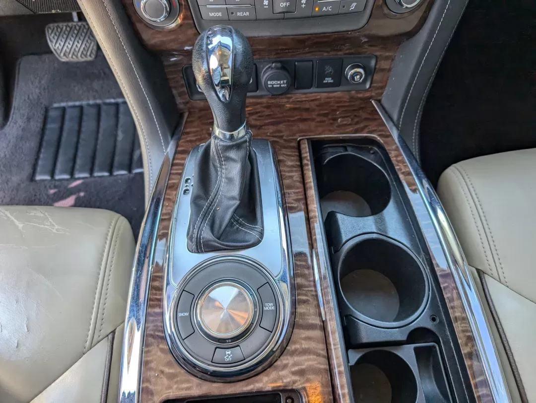 2017 /Almond Nissan Armada Platinum (JN8AY2NF1H9) with an Regular Unleaded V-8 5.6 L/339 engine, 7-Speed Automatic w/OD transmission, located at 3959 U.S. 80 W, Phenix City, AL, 36870, (334) 297-4885, 32.469296, -85.135185 - 2017 Nissan Armada Platinum - Photo#15
