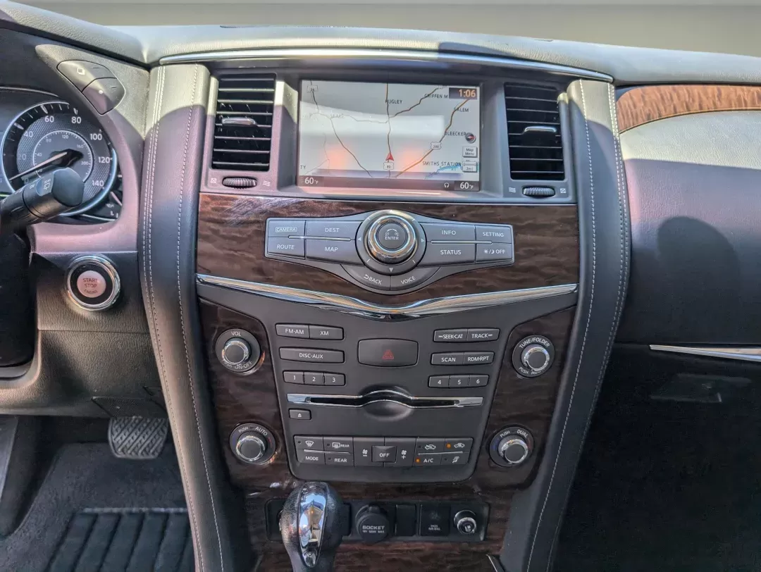 2017 /Almond Nissan Armada Platinum (JN8AY2NF1H9) with an Regular Unleaded V-8 5.6 L/339 engine, 7-Speed Automatic w/OD transmission, located at 3959 U.S. 80 W, Phenix City, AL, 36870, (334) 297-4885, 32.469296, -85.135185 - 2017 Nissan Armada Platinum - Photo#16