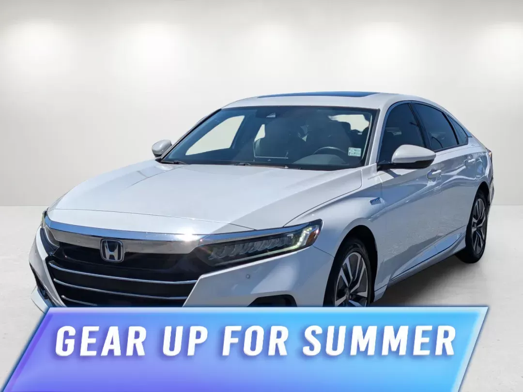 2021 Honda Accord Hybrid EX-L (1HGCV3F54MA) with an Gas/Electric I-4 2.0 L/122 engine, 1-Speed CVT w/OD transmission, located at 3959 U.S. 80 W, Phenix City, AL, 36870, (334) 297-4885, 32.469296, -85.135185 - 2021 Honda Accord Hybrid EX-L - Photo#0