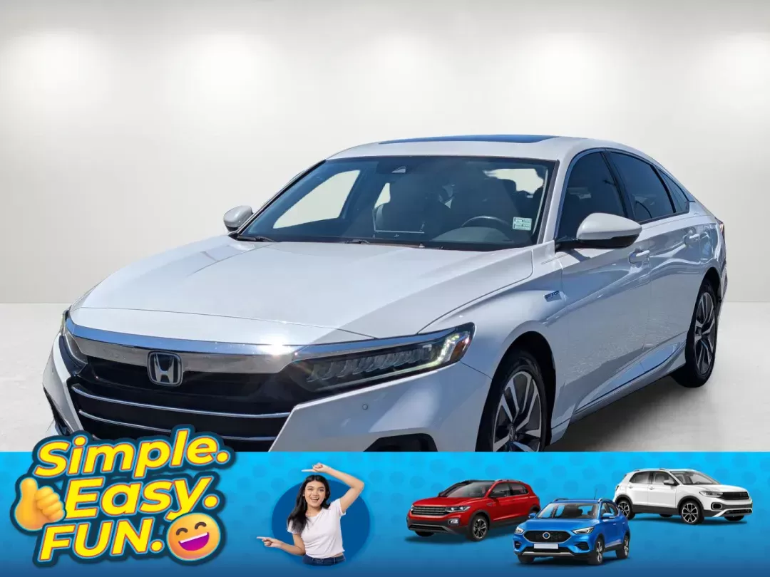 2021 Honda Accord Hybrid EX-L (1HGCV3F54MA) with an Gas/Electric I-4 2.0 L/122 engine, 1-Speed CVT w/OD transmission, located at 804 22nd Ave, Phenix City, AL, 36870, (334) 297-1860, 32.484749, -85.024475 - 2021 Honda Accord Hybrid EX-L - Photo#0