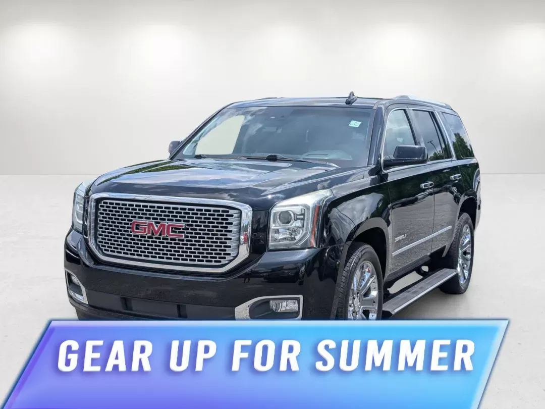 2015 /Jet Black GMC Yukon Denali (1GKS2CKJ7FR) with an Gas V8 6.2L/378 engine, 8-Speed Automatic transmission, located at 3959 U.S. 80 W, Phenix City, AL, 36870, (334) 297-4885, 32.469296, -85.135185 - 2015 GMC Yukon Denali - Photo#0