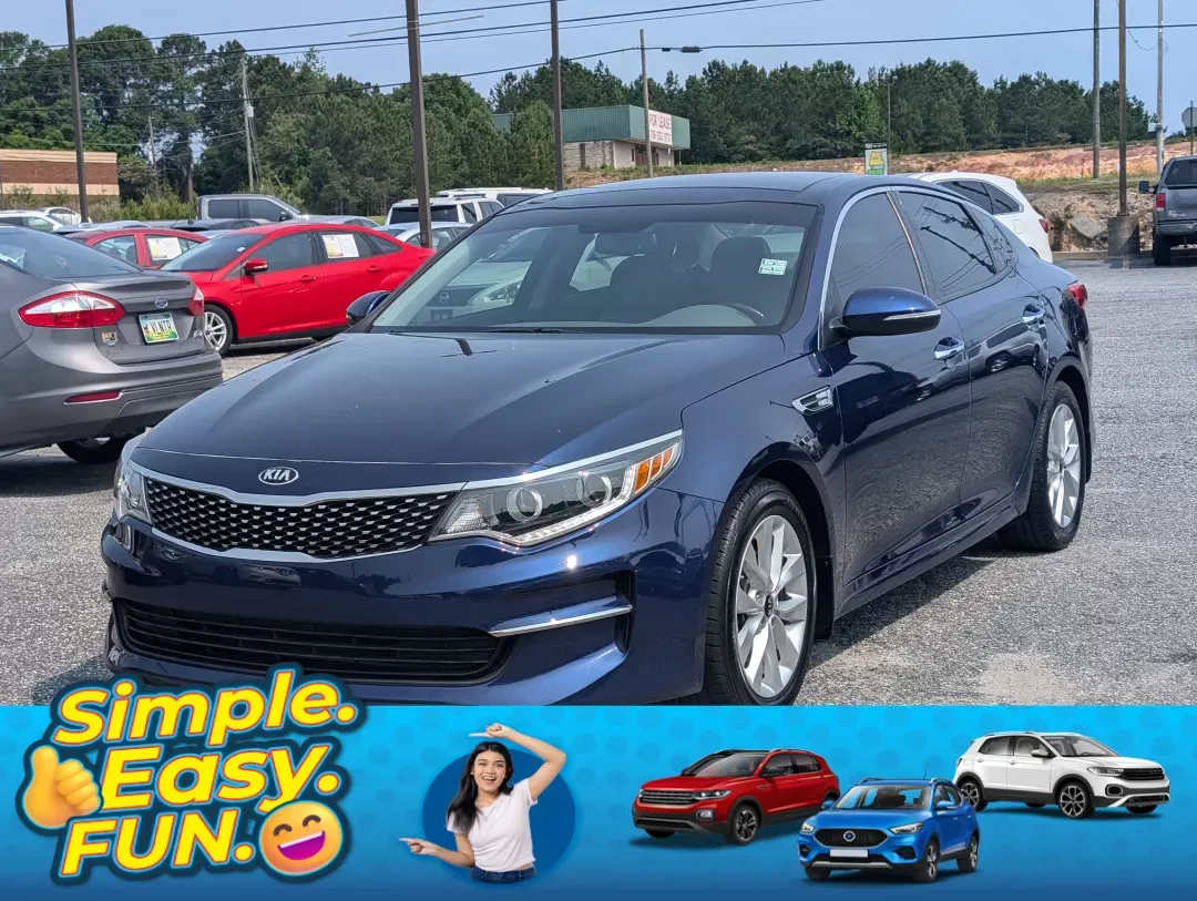 2016 /Gray Kia Optima EX (5XXGU4L37GG) with an Regular Unleaded I-4 2.4 L/144 engine, 6-Speed Automatic w/OD transmission, located at 3959 U.S. 80 W, Phenix City, AL, 36870, (334) 297-4885, 32.469296, -85.135185 - 2016 Kia Optima EX - Photo#0