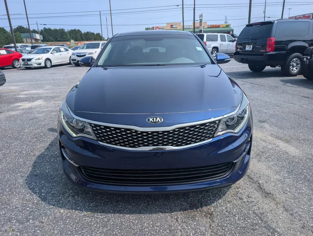 2016 /Gray Kia Optima EX (5XXGU4L37GG) with an Regular Unleaded I-4 2.4 L/144 engine, 6-Speed Automatic w/OD transmission, located at 3959 U.S. 80 W, Phenix City, AL, 36870, (334) 297-4885, 32.469296, -85.135185 - 2016 Kia Optima EX - Photo#1