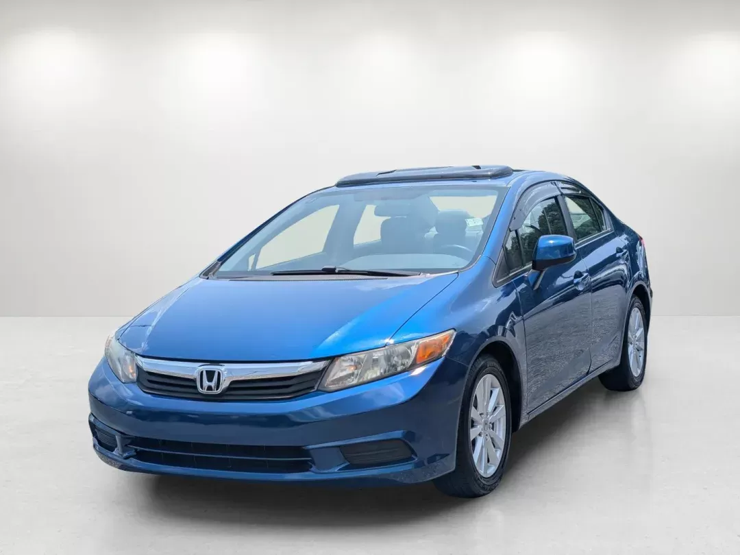 2012 Honda Civic Sdn EX-L (19XFB2F98CE) with an Gas I4 1.8L/110 engine, 5-Speed Automatic transmission, located at 3959 U.S. 80 W, Phenix City, AL, 36870, (334) 297-4885, 32.469296, -85.135185 - 2012 Honda Civic Sdn EX-L - Photo#1