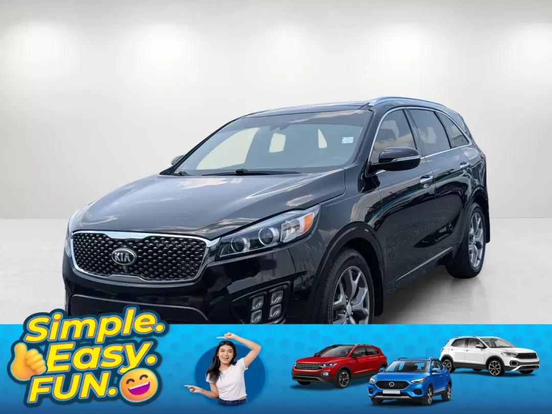 2016 /Satin Black Kia Sorento SXL (5XYPK4A18GG) with an Intercooled Turbo Regular Unleaded I-4 2.0 L/122 engine, 6-Speed Automatic w/OD transmission, located at 804 22nd Ave, Phenix City, AL, 36870, (334) 297-1860, 32.484749, -85.024475 - 2016 Kia Sorento SXL - Photo#0