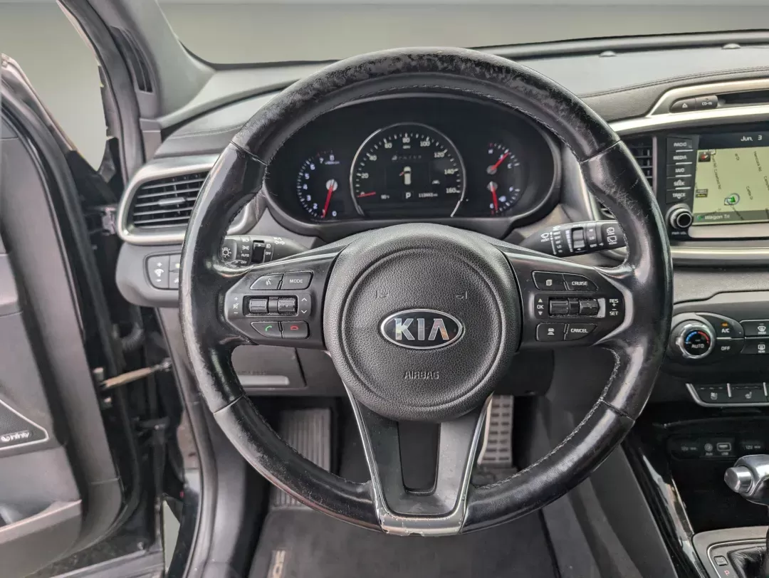 2016 /Satin Black Kia Sorento SXL (5XYPK4A18GG) with an Intercooled Turbo Regular Unleaded I-4 2.0 L/122 engine, 6-Speed Automatic w/OD transmission, located at 804 22nd Ave, Phenix City, AL, 36870, (334) 297-1860, 32.484749, -85.024475 - 2016 Kia Sorento SXL - Photo#14