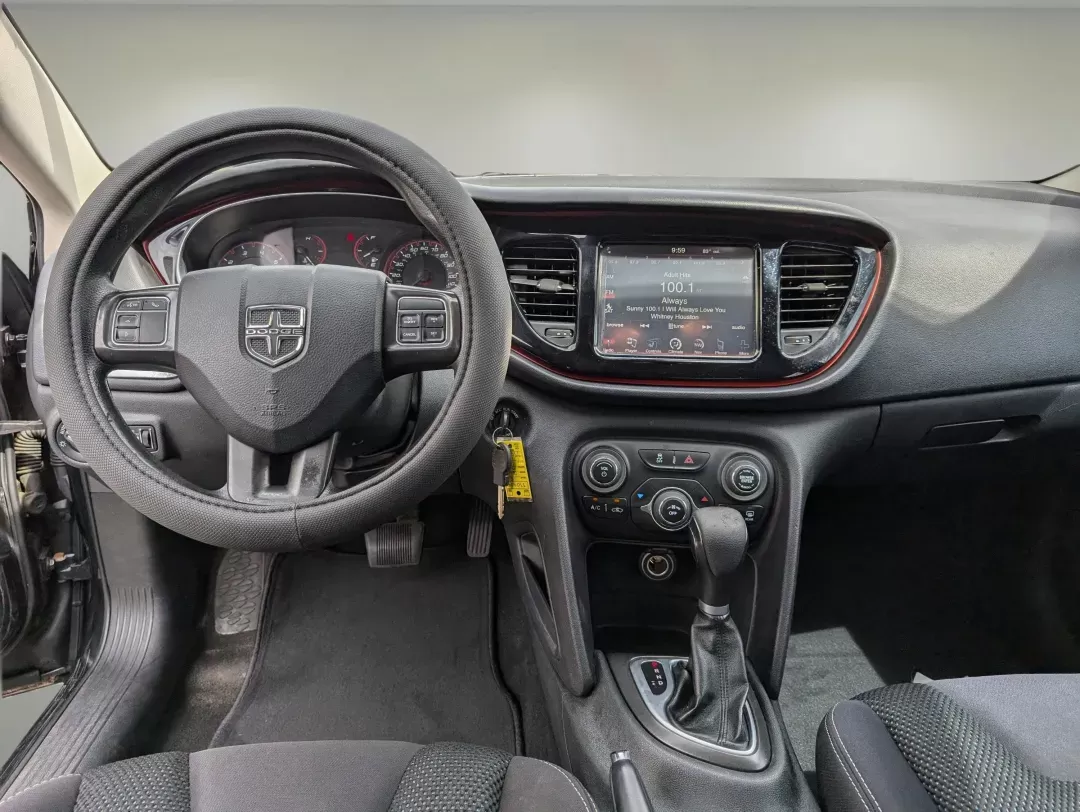 2015 /Black Dodge Dart SXT (1C3CDFBB3FD) with an Regular Unleaded I-4 2.4 L/144 engine, 6-Speed Automatic w/OD transmission, located at 3959 U.S. 80 W, Phenix City, AL, 36870, (334) 297-4885, 32.469296, -85.135185 - 2015 Dodge Dart SXT - Photo#11