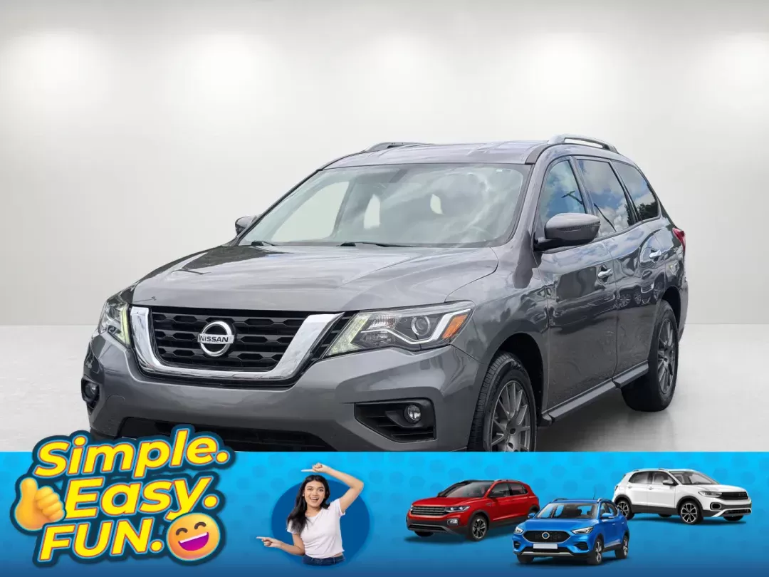 2019 /Charcoal Nissan Pathfinder SV (5N1DR2MM4KC) with an Regular Unleaded V-6 3.5 L/213 engine, 1-Speed CVT w/OD transmission, located at 3959 U.S. 80 W, Phenix City, AL, 36870, (334) 297-4885, 32.469296, -85.135185 - 2019 Nissan Pathfinder SV - Photo#0
