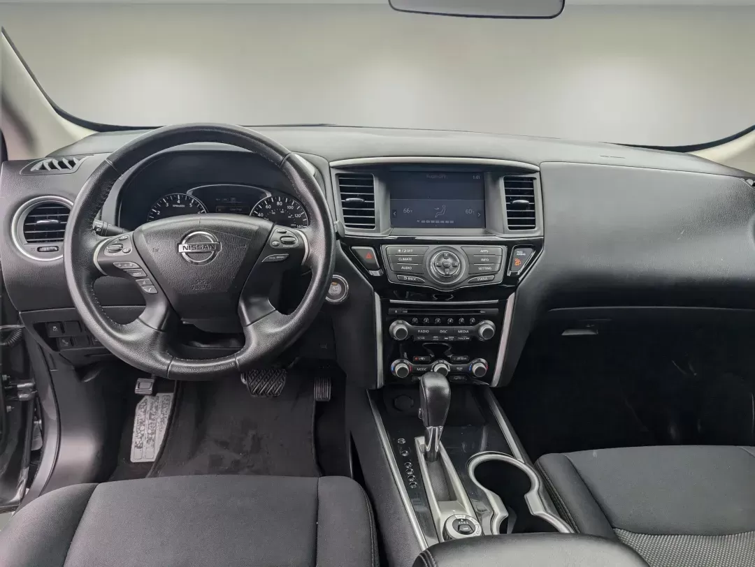 2019 /Charcoal Nissan Pathfinder SV (5N1DR2MM4KC) with an Regular Unleaded V-6 3.5 L/213 engine, 1-Speed CVT w/OD transmission, located at 3959 U.S. 80 W, Phenix City, AL, 36870, (334) 297-4885, 32.469296, -85.135185 - 2019 Nissan Pathfinder SV - Photo#13