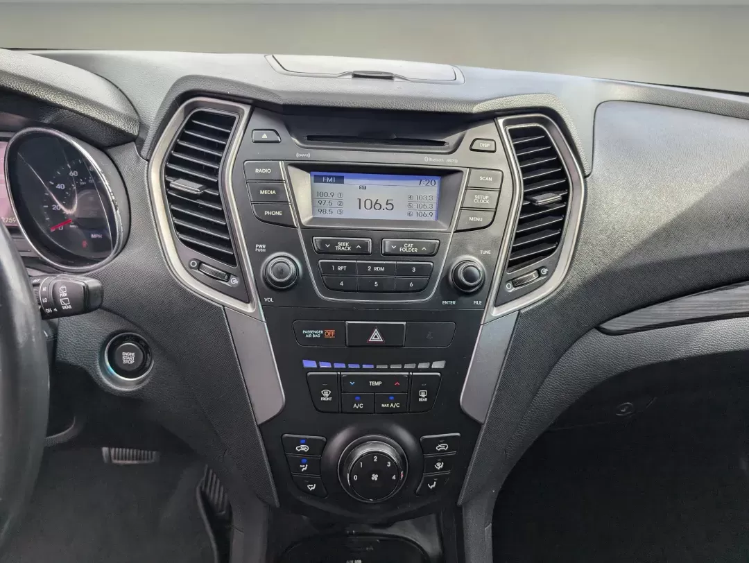 2013 /Black Hyundai Santa Fe 2.0T Sport (5XYZUDLA0DG) with an Turbocharged Gas I4 2.0L/122 engine, 6-Speed Automatic w/Manual Shift transmission, located at 521 Old Farm Lane Rd, Prattville, AL, 36066, (334) 325-1505, 32.482460, -86.416367 - 2013 Hyundai Santa Fe 2.0T Sport - Photo#14