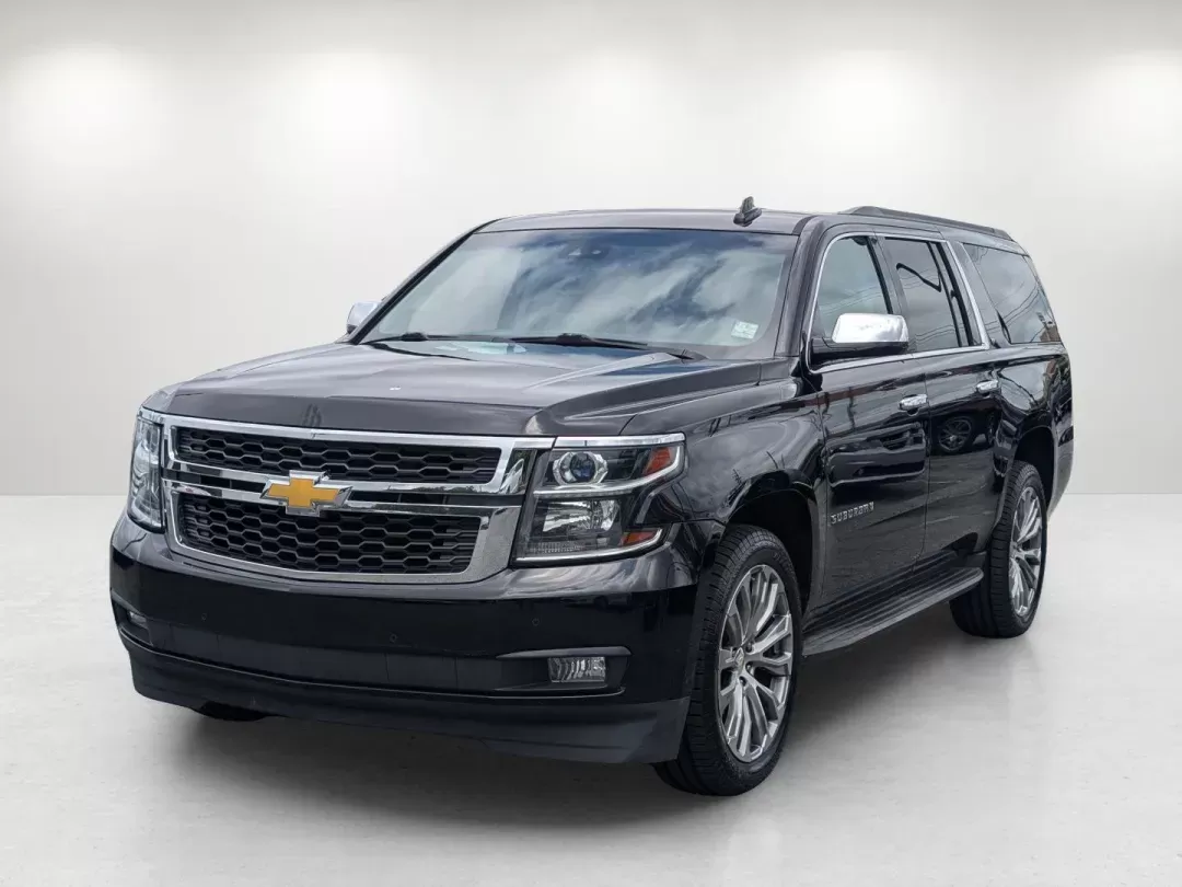2015 /Jet Black Chevrolet Suburban LT (1GNSKJKC5FR) with an Gas/Ethanol V8 5.3L/ engine, 6-Speed Automatic transmission, located at 3959 U.S. 80 W, Phenix City, AL, 36870, (334) 297-4885, 32.469296, -85.135185 - 2015 Chevrolet Suburban LT - Photo#1