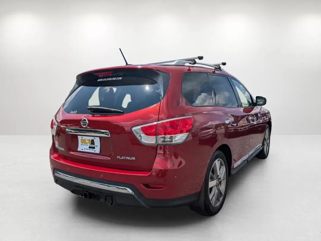 2014 /Almond Nissan Pathfinder Platinum (5N1AR2MN6EC) with an Regular Unleaded V-6 3.5 L/213 engine, 1-Speed CVT w/OD transmission, located at 804 22nd Ave, Phenix City, AL, 36870, (334) 297-1860, 32.484749, -85.024475 - 2014 Nissan Pathfinder Platinum - Photo#4