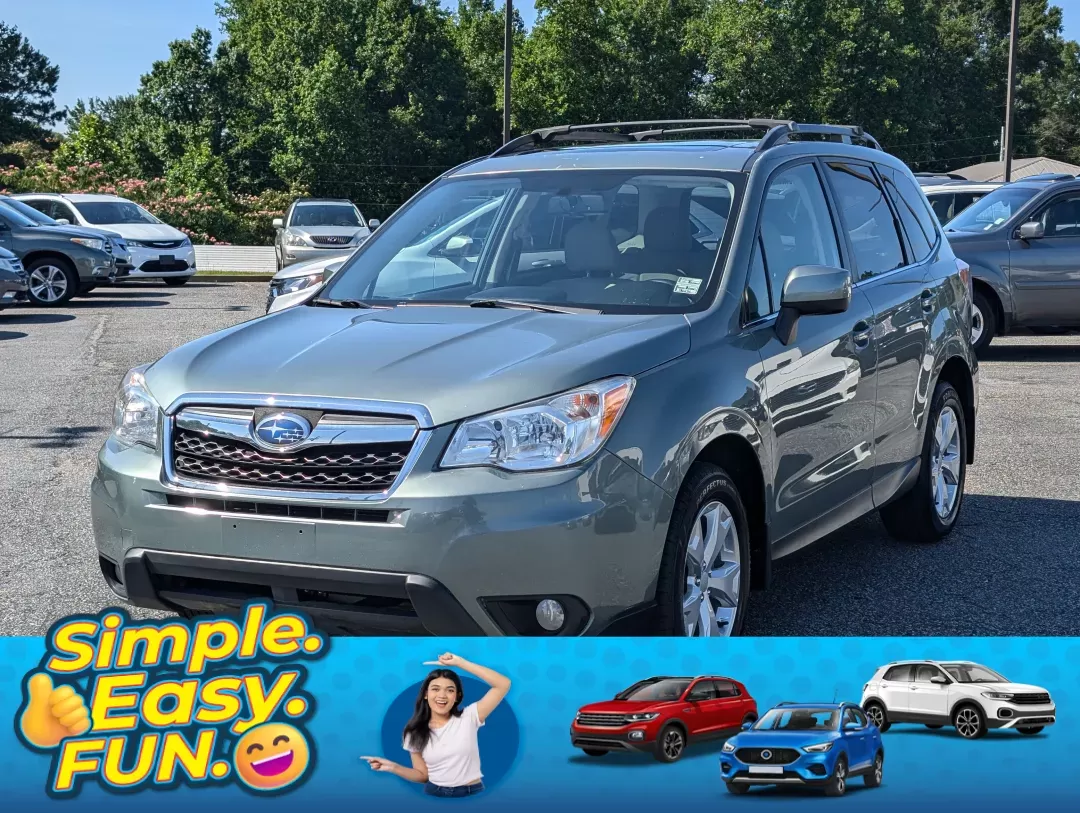 2015 /Gray Subaru Forester 2.5i Limited (JF2SJAHC5FH) with an Regular Unleaded H-4 2.5 L/152 engine, 6-Speed CVT w/OD transmission, located at 3959 U.S. 80 W, Phenix City, AL, 36870, (334) 297-4885, 32.469296, -85.135185 - 2015 Subaru Forester 2.5i Limited - Photo#0