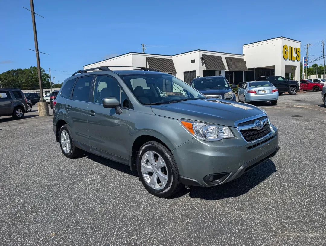 2015 /Gray Subaru Forester 2.5i Limited (JF2SJAHC5FH) with an Regular Unleaded H-4 2.5 L/152 engine, 6-Speed CVT w/OD transmission, located at 3959 U.S. 80 W, Phenix City, AL, 36870, (334) 297-4885, 32.469296, -85.135185 - 2015 Subaru Forester 2.5i Limited - Photo#2