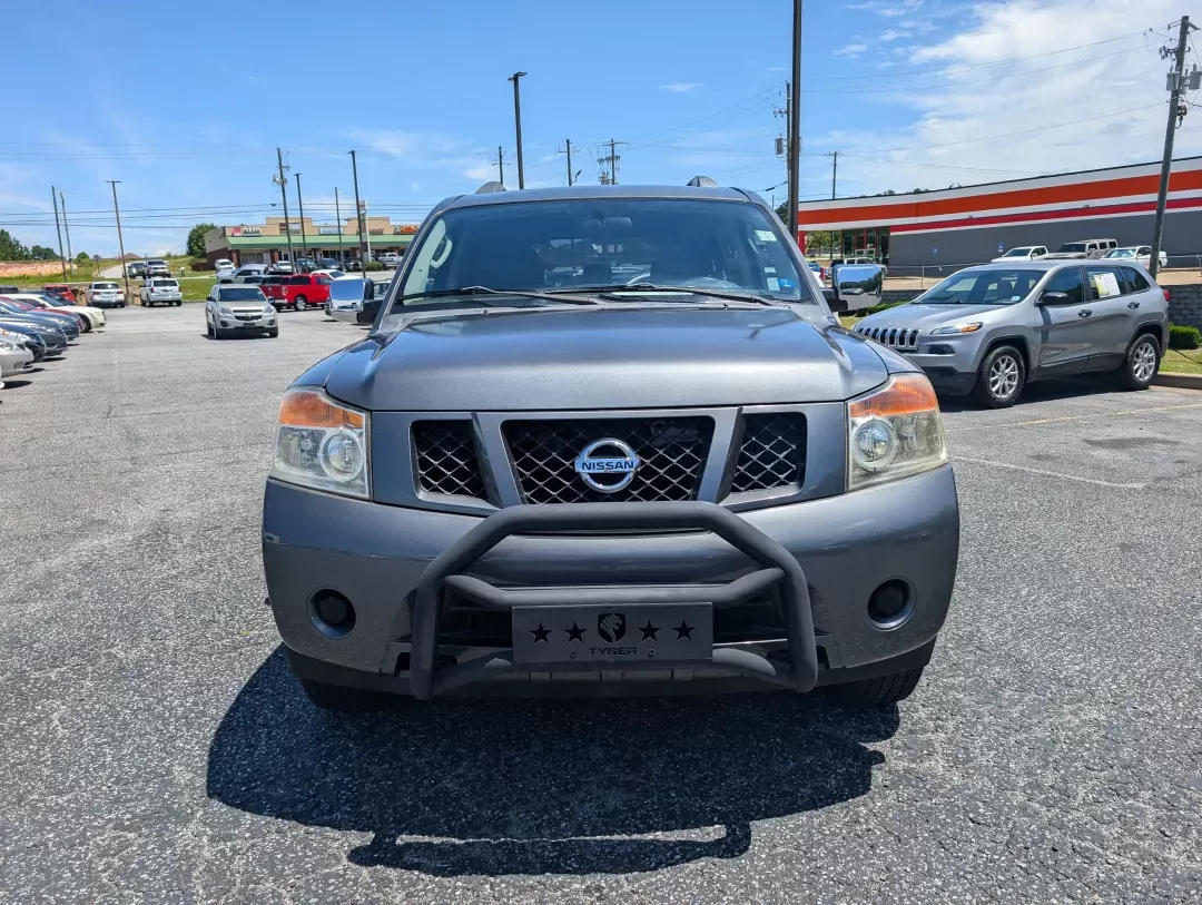 2011 /Charcoal Nissan Armada SV (5N1BA0ND8BN) with an Other engine, located at 1430 Gateway Drive, Opelika, AL, 36801, (334) 239-0944, 32.637871, -85.409790 - **Experience Adventure and Comfort with the 2011 Nissan Armada SV at Gils Auto - Opelika!**<br /> <br /> Are you ready to elevate your family's adventures, or perhaps you're seeking a reliable vehicle for your daily commutes? Look no further! The 2011 Nissan Armada SV is the perfect blend of space, - Photo#1