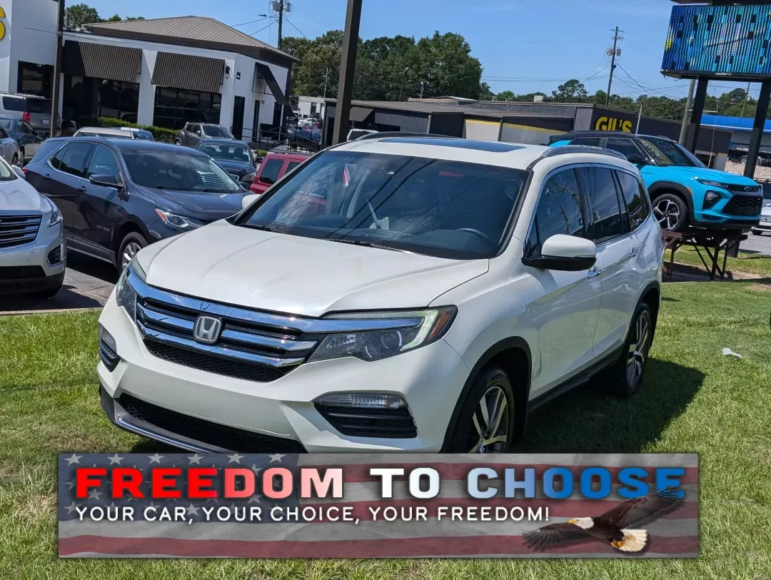 2016 Honda Pilot Elite (5FNYF6H07GB) with an Other engine, located at 3959 U.S. 80 W, Phenix City, AL, 36870, (334) 297-4885, 32.469296, -85.135185 - Elevate your family adventures with this stunning 2016 Honda Pilot Elite AWD, available now at **Gils Auto** in Phenix City, AL. Perfect for growing families or those who crave weekend getaways, this spacious SUV is designed to accommodate every journey, whether it's a trip to the grocery store or a - Photo#0
