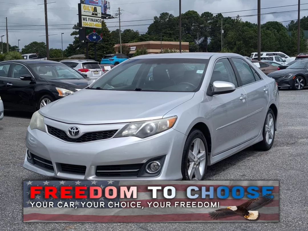 2012 Toyota Camry SE (4T1BF1FK3CU) with an Other engine, located at 3959 U.S. 80 W, Phenix City, AL, 36870, (334) 297-4885, 32.469296, -85.135185 - Experience the perfect blend of reliability and comfort with the 2012 Toyota Camry, now available at Gils Auto in Phenix City, AL. This sedan is an ideal choice for budget-conscious buyers seeking a dependable vehicle for daily commutes or family outings. With its spacious interior and fuel-efficien - Photo#0