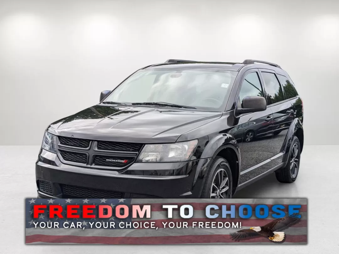 2018 /Black Dodge Journey SE (3C4PDCAB7JT) with an Other engine, located at 3959 U.S. 80 W, Phenix City, AL, 36870, (334) 297-4885, 32.469296, -85.135185 - Are you ready to elevate your family road trips or weekend adventures? Look no further than this stunning 2018 Dodge Journey SE, the perfect SUV for active lifestyles and growing families! With seats for up to seven and ample cargo space, this vehicle effortlessly blends comfort and versatility, mak - Photo#0