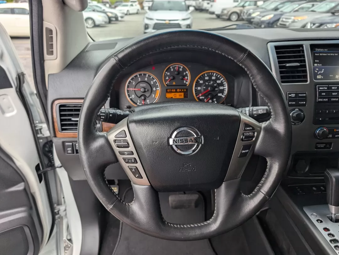 2015 /Charcoal Nissan Armada Platinum (5N1BA0NF3FN) with an Other engine, located at 3959 U.S. 80 W, Phenix City, AL, 36870, (334) 297-4885, 32.469296, -85.135185 - **Elevate Your Adventures with the 2015 Nissan Armada Platinum at Gils Auto!**<br /> <br /> Ready to embark on unforgettable family road trips? Look no further than the 2015 Nissan Armada Platinum, an SUV designed to accommodate your lifestyle. With its spacious interior, luxurious features, and rug - Photo#17
