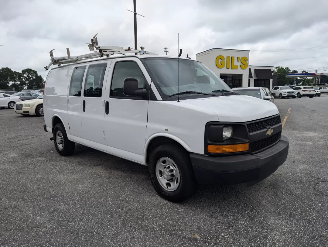 2015 /Medium Pewter Chevrolet Express Cargo Van (1GCWGFCF1F1) with an Other engine, located at 3959 U.S. 80 W, Phenix City, AL, 36870, (334) 297-4885, 32.469296, -85.135185 - Are you in the market for a reliable vehicle that can tackle tough jobs while providing you with the comfort and tech features you need? Look no further than this 2015 Chevrolet Express Cargo Van, available at Gils Auto in Phenix City, AL. This full-size cargo van is not just a vehicle; it's a versa - Photo#2
